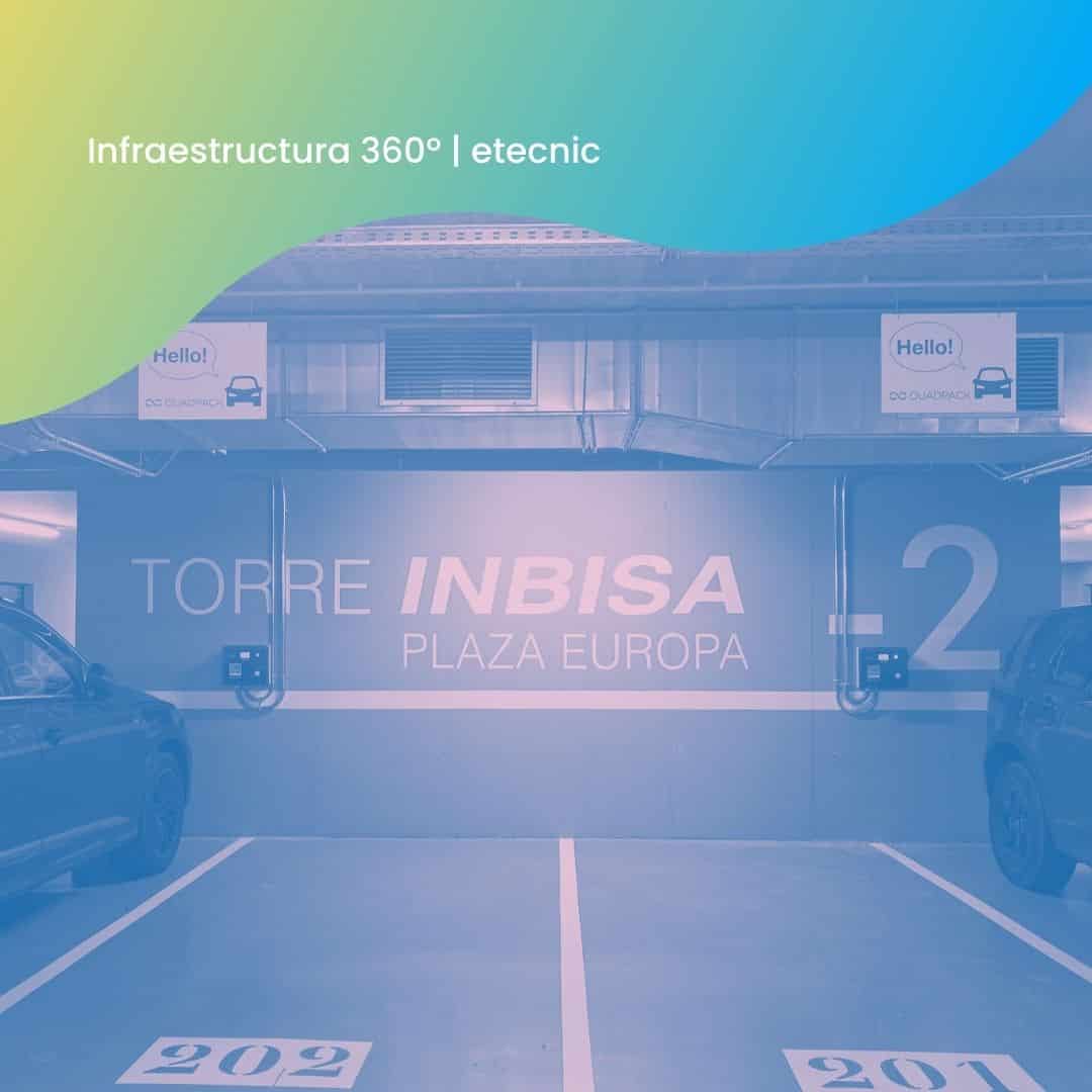 Torre INBISA etecnic punto de carga vehiculo electrico