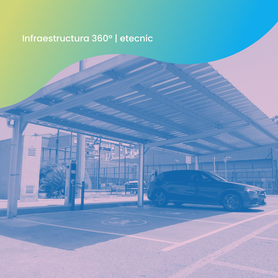 instalación puntos de recarga MArtorell pergola fotovoltaica